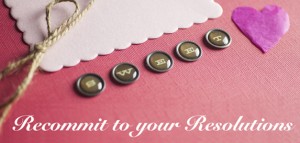 A valentine's package wrapped with overlay type: Recommit to your Resolutions