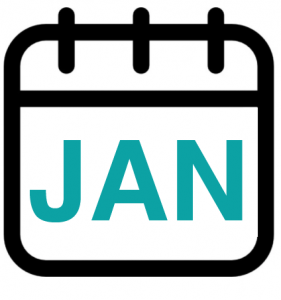 calendar graphic showing JAN
