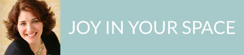 Joy In Your Space graphic banner featuring Kelly